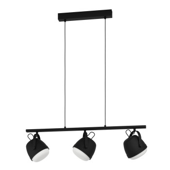 Eglo Upanema fekete-fehér függesztett lámpa (EG-390046) E27 3 izzós IP20