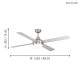 EGLO VARADERO ezüst mennyezeti csillár ventilátor (EG-35083) E27 2 izzós IP20