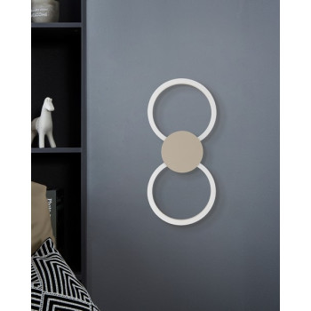 Eglo Venticello 1 homokszínű LED fali/mennyezeti lámpa (EG-902127) LED 2 izzós IP20