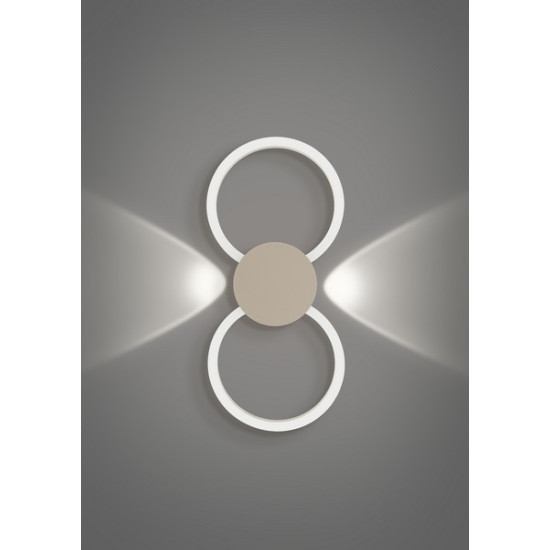 Eglo Venticello 1 homokszínű LED fali/mennyezeti lámpa (EG-902127) LED 2 izzós IP20