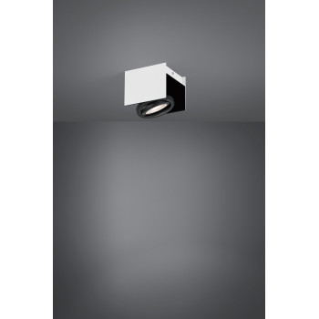 Eglo Vidago fekete-fehér LED mennyezeti spotlámpa (EG-39315) LED 1 izzós IP20