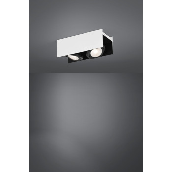 Eglo Vidago fekete-fehér LED mennyezeti spotlámpa (EG-39316) LED 2 izzós IP20