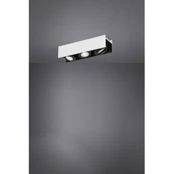 Eglo Vidago fekete-fehér LED mennyezeti spotlámpa (EG-39317) LED 3 izzós IP20