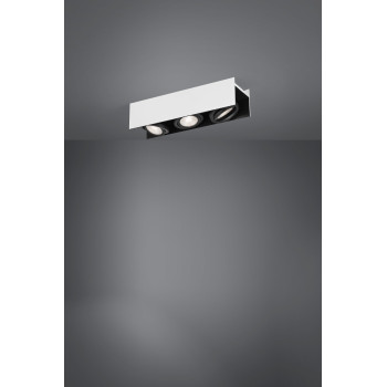 Eglo Vidago fekete-fehér LED mennyezeti spotlámpa (EG-39317) LED 3 izzós IP20