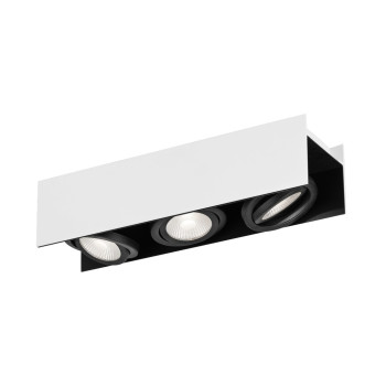 Eglo Vidago fekete-fehér LED mennyezeti spotlámpa (EG-39317) LED 3 izzós IP20