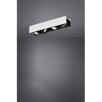 Eglo Vidago fekete-fehér LED mennyezeti spotlámpa (EG-39318) LED 4 izzós IP20