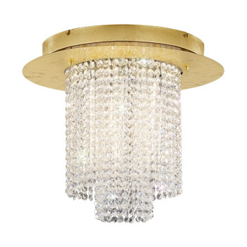 Eglo Vilalones arany-átlátszó LED mennyezeti lámpa (EG-39398) LED 10 izzós IP20