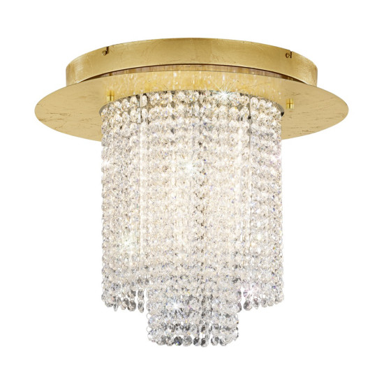 Eglo Vilalones arany-átlátszó LED mennyezeti lámpa (EG-39398) LED 10 izzós IP20