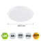 Emithor Agilo fehér LED beépíthető lámpa (EMI-63200) LED 1 izzós IP65