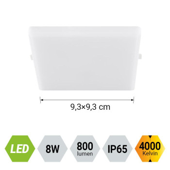 Emithor Agilo fehér LED beépíthető lámpa (EMI-63203) LED 1 izzós IP65