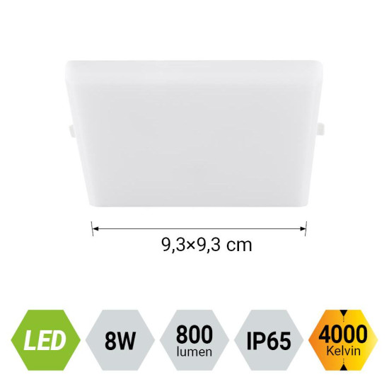 Emithor Agilo fehér LED beépíthető lámpa (EMI-63203) LED 1 izzós IP65