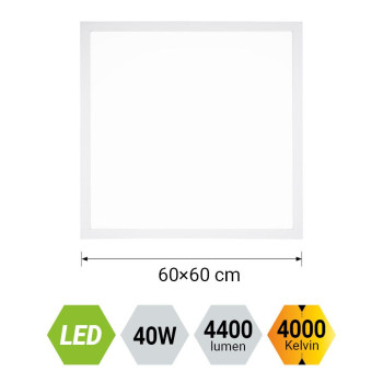 Emithor Alvaro króm-fehér LED mennyezeti lámpa (EMI-49033) LED 1 izzós IP20