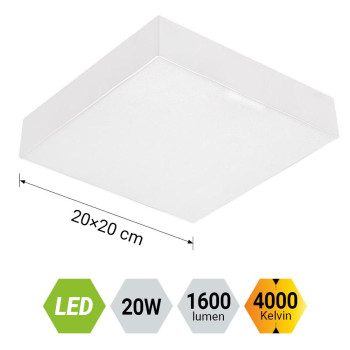 Emithor Canto fehér LED mennyezeti lámpa (EMI-63217) LED 1 izzós IP20