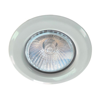 Emithor Elegant fehér-átlátszó beépíthető lámpa (EMI-48616) GU10 1 izzós IP20