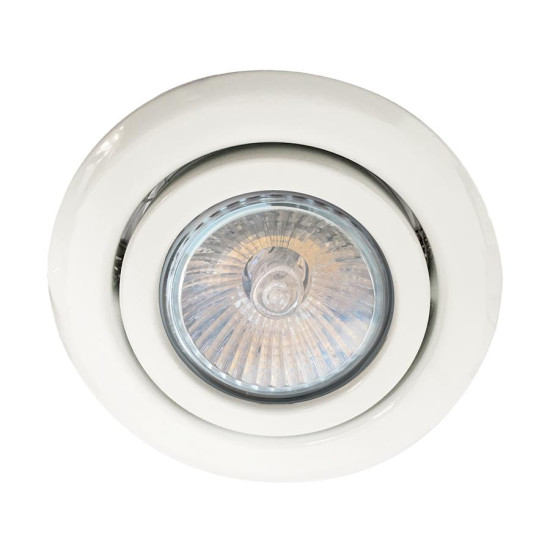 Emithor Elegant fehér-átlátszó beépíthető lámpa (EMI-48619) GU10 1 izzós IP20