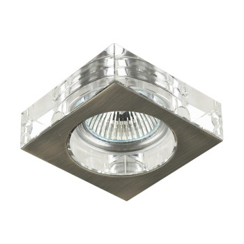 Emithor Elegant króm-átlátszó beépíthető lámpa (EMI-71009) GU10 1 izzós IP20