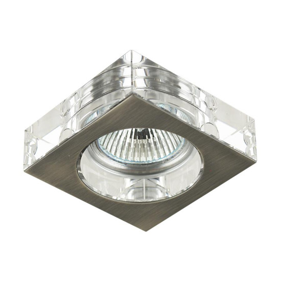 Emithor Elegant króm-átlátszó beépíthető lámpa (EMI-71009) GU10 1 izzós IP20