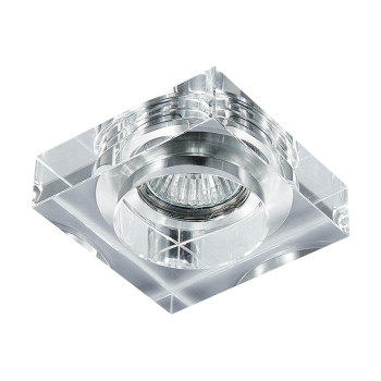 Emithor Elegant króm-átlátszó beépíthető lámpa (EMI-71013) GU10 1 izzós IP20
