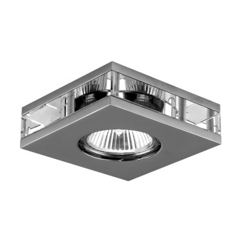 Emithor Elegant króm-átlátszó beépíthető lámpa (EMI-71027) GU10 1 izzós IP20