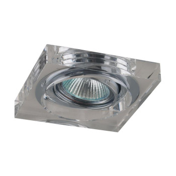 Emithor Elegant króm-átlátszó beépíthető lámpa (EMI-71037) GU10 1 izzós IP20