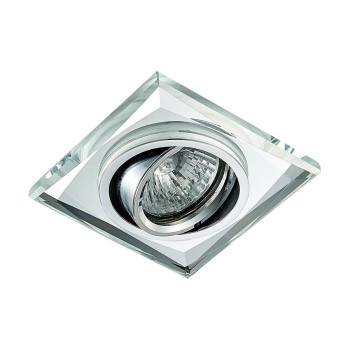 Emithor Elegant króm-átlátszó beépíthető lámpa (EMI-71052) GU10 1 izzós IP20