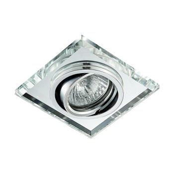 Emithor Elegant króm-átlátszó beépíthető lámpa (EMI-71063) GU10 1 izzós IP20