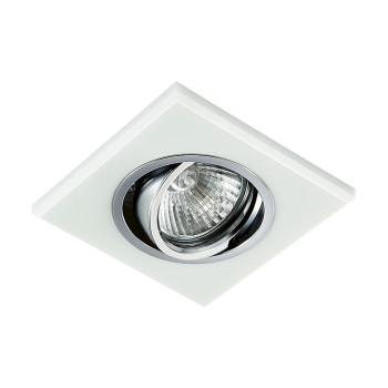 Emithor Elegant fehér-átlátszó beépíthető lámpa (EMI-71064) GU10 1 izzós IP20