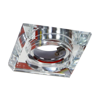 Emithor Elegant króm-átlátszó beépíthető lámpa (EMI-71070) GU10 1 izzós IP20