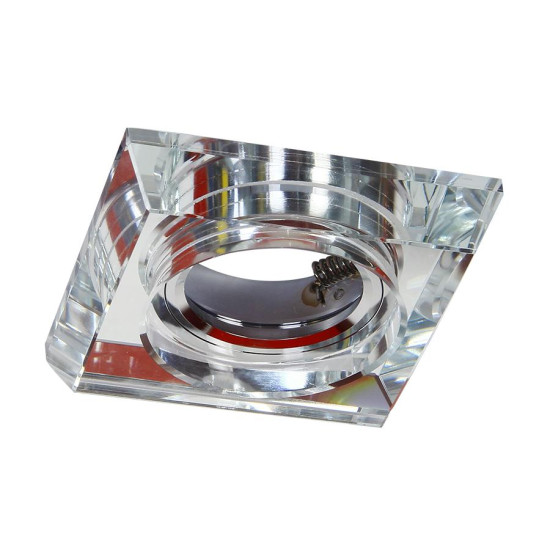 Emithor Elegant króm-átlátszó beépíthető lámpa (EMI-71070) GU10 1 izzós IP20