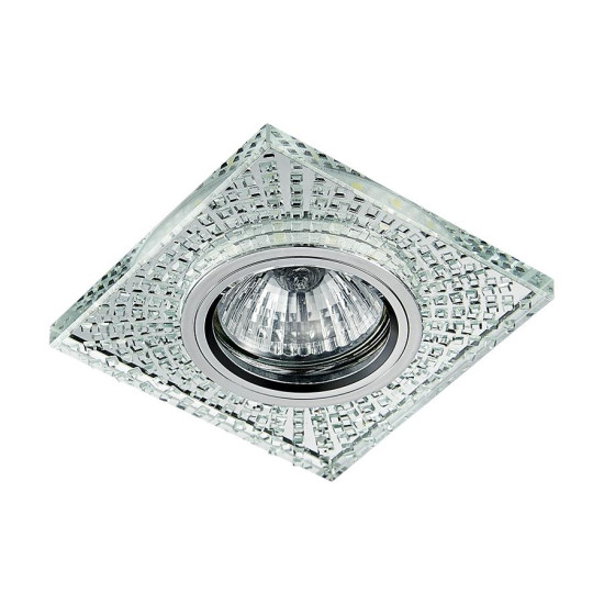 Emithor Elegant króm-átlátszó beépíthető lámpa (EMI-71072) GU10 1 izzós IP20