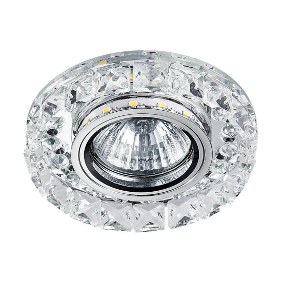 Emithor Elegant króm-átlátszó beépíthető lámpa (EMI-71074) GU10 1 izzós IP20