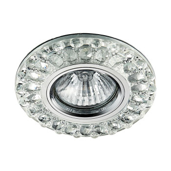 Emithor Elegant króm-átlátszó beépíthető lámpa (EMI-71093) GU10 1 izzós IP20