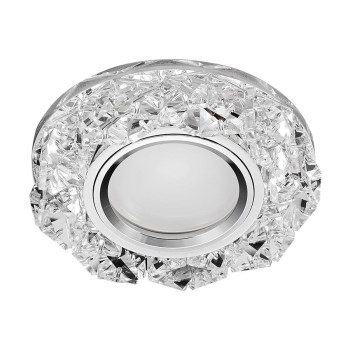 Emithor Elegant króm-átlátszó beépíthető lámpa (EMI-71094) GU10 1 izzós IP20