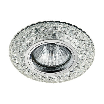 Emithor Elegant króm-átlátszó beépíthető lámpa (EMI-71095) GU10 1 izzós IP20