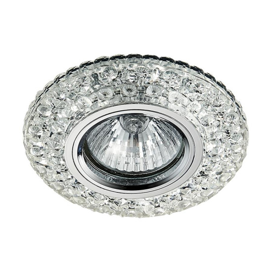 Emithor Elegant króm-átlátszó beépíthető lámpa (EMI-71095) GU10 1 izzós IP20