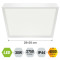 Emithor Lenys fehér vízvédett LED mennyezeti lámpa (EMI-49054) LED 1 izzós IP44