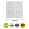 Emithor Quadrica fehér LED beépíthető lámpa (EMI-27303) LED 1 izzós IP20