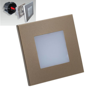Emithor Step arany-fehér LED lépcsővilágító lámpa (EMI-48334) LED 1 izzós IP20