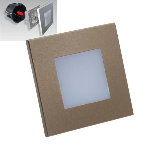 Emithor Step arany-fehér LED lépcsővilágító lámpa (EMI-48334) LED 1 izzós IP20