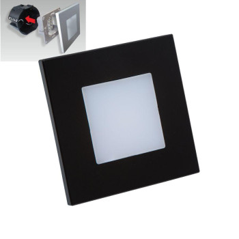 Emithor Step fekete-fehér LED lépcsővilágító lámpa (EMI-48335) LED 1 izzós IP20