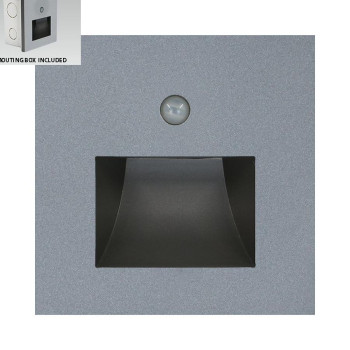 Emithor Step szürke-fehér LED mozgásérzékelős lépcsővilágító lámpa (EMI-70416) LED 1 izzós IP20