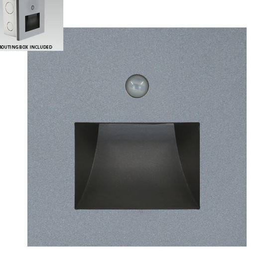 Emithor Step szürke-fehér LED mozgásérzékelős lépcsővilágító lámpa (EMI-70416) LED 1 izzós IP20