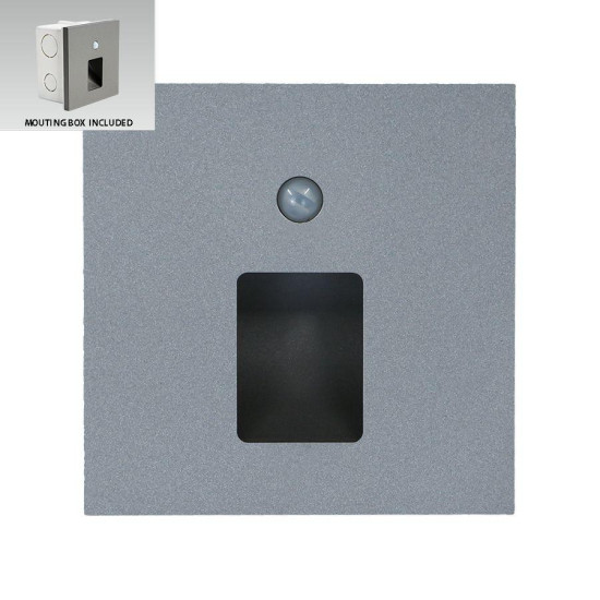 Emithor Step szürke-fehér LED mozgásérzékelős lépcsővilágító lámpa (EMI-70422) LED 1 izzós IP20
