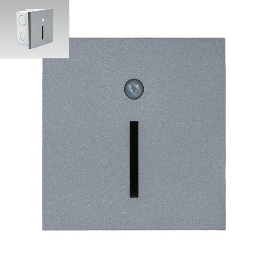 Emithor Step szürke-fehér LED mozgásérzékelős lépcsővilágító lámpa (EMI-70428) LED 1 izzós IP20