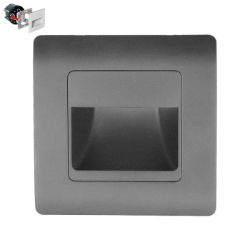 Emithor Step szürke-fehér LED lépcsővilágító lámpa (EMI-70439) LED 1 izzós IP20
