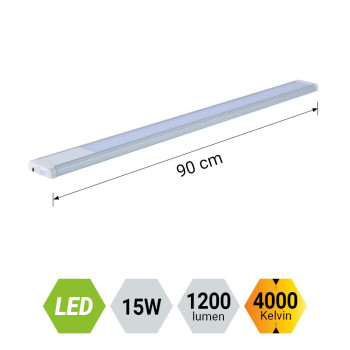 Emithor Xapa fehér-ezüst LED falilámpa (EMI-70207) LED 1 izzós IP20