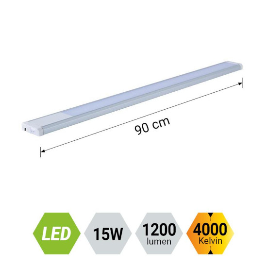 Emithor Xapa fehér-ezüst LED falilámpa (EMI-70207) LED 1 izzós IP20