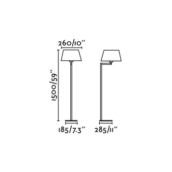 Faro Artis bronz-fehér állólámpa (FAR-68489) E27 1 izzós IP20