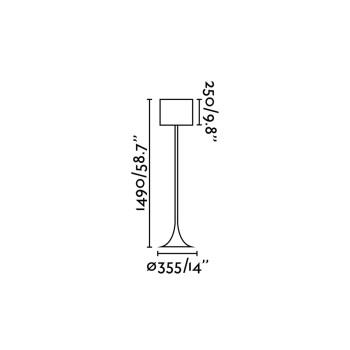 Faro Black fekete állólámpa (FAR-29764) E27 1 izzós IP20