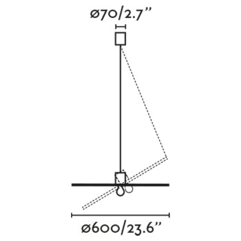 Faro Costas fekete-barna függesztett lámpa (FAR-68590-69) E27 1 izzós IP20